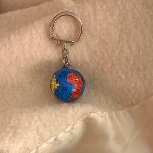 Colorful Globe Keychain